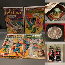 MaxSold Auction: This online auction features collectibles such as Pokemon cards, vintage comics, NBA, MLB and NHL cards, arcade headers, records, Star Wars, Nintendo Wii, PS3, McDonald’s toys, action figures and much more!