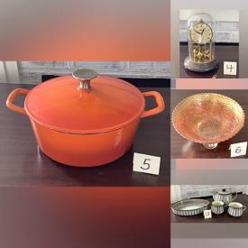 MaxSold Auction: This online auction features antique Fenton glass, Royal Doulton, original signed paintings, stoneware, lamps, kitchenware, vintage tins, new laptop bags, vintage wood table and much more!