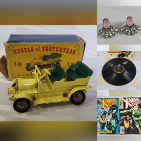 MaxSold Auction: This online auction features diecast cars, Star Wars figures, jewelry, vintage stamps, books, toys, collectible coins, Marvel comics, LPs from Neil Diamond, Ruby Braff, The Cars, Johnny Cash, Rod Stewart and others, vintage westerns spurs, hockey postcard and much more!