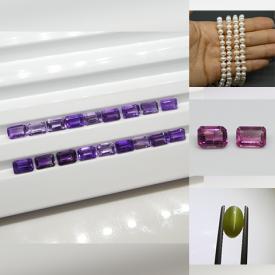 MaxSold Auction: This online auction features loose gemstones such as garnets, aquamarines, moonstones, tourmalines, lapis lazuli, carnelians, amethysts, morganites, and gemstone & silver jewelry, and much more!