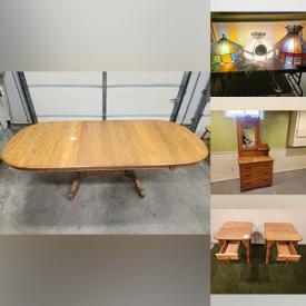 MaxSold Auction: This online auction features Tiffany-style light fixtures, rowing machine, electric stove, loft beds, antique dresser, strollers, children\'s table & chairs, pet products, pot lights, 4 wheeler ATV, power washer and much more!