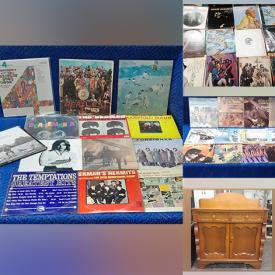 MaxSold Auction: This online auction features vinyl records, antique jelly cupboards, vintage bikes, vintage power tools, MCM table lamps and much more!