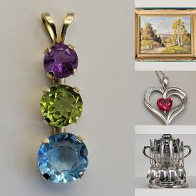 MaxSold Auction: This online auction features jewelry, Robert Bateman print, wall art, vintage spooner sugar bowl, pottery, vintage silverplate coffee set, silverplated trays, vintage Dinkee utensils and much more!