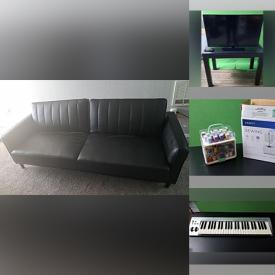 MaxSold Auction: This online auction features reclining couch, bed frame, desk, TV, printers, table lamps, sewing machine, keyboard, mountain bike and much more!