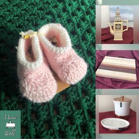 MaxSold Auction: This online auction features hand-crocheted items such as toques, headbands, mittens, bottle holders, purses, coasters, baby booties, blankets, and serving plates, doilies, teapots, handmade jewelry and much more!