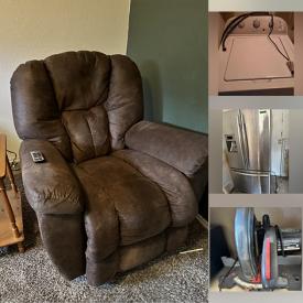 MaxSold Auction: This online auction features scrapbooking supplies, sun shades, bike, NIB pendant lights, small kitchen appliances, beauty appliances, power recliners, shoes, washer, refrigerator, Legos, power tools, stand & sit desk and much more!