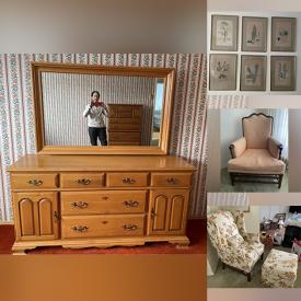 MaxSold Auction: This online auction features Roxton bedroom furniture, Ethan Allen dining room furniture, coffee table, table lamps and much more!