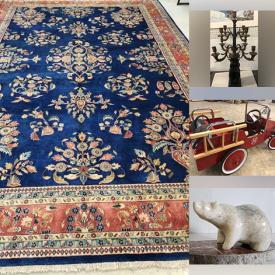 MaxSold Auction: This online auction features Persian carpets & runners, original artwork, vintage bronze clock, Indigenous artwork, wooden sculptures, vintage Asian vase, soapstone carvings, leather side chairs, model cars and much more!