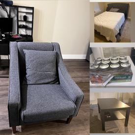 MaxSold Auction: This online auction features Ikea armchair, sofa, lamps, small kitchen appliances, dishes, trashcans and much more!