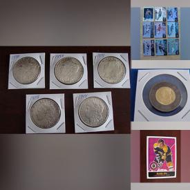 MaxSold Auction: This online auction features coins, sports trading cards, comics, stamps, jewelry, safety boots and much more!