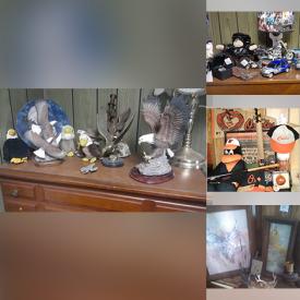 MaxSold Auction: This online auction features Eagles home décor, Tiffany style lamp, crayon maker, BBQ accessory, Harley Davidson lamp, Christmas Décor, wall plaques, helmets, stuffed animals and snow globes. Also includes office supplies, Star Wars wall decals, glassware, Barbie collection, bottle collection, toys, reptile cage and kitchenware. Also includes Aeronautical kits, Bicycles, children’s puzzles, skates and elbow pads, cake pans, small appliances such as mixer, blender and popcorn popper. Includes coffee table, rocker, lamps, lawn mower, mugs, toys and sporting goods. Also includes dresser, nightstand, pedestal bed, end table, project desk, sofa bed, riding lawn mower and rototiller and much more!