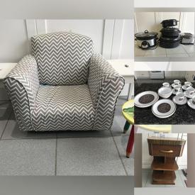 MaxSold Auction: This online auction features items such as rugs, dinnerware set,  glass plates, storage containers, portable BBQs, tray, stand, stackable chairs, wardrobe and much more!