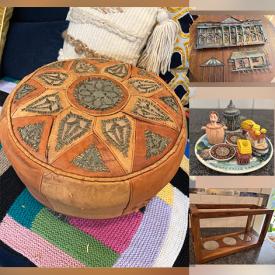 MaxSold Auction: This online auction features vintage jewelry, wall art, Turkish ottoman, MCM nightstand, vintage pottery, vintage glassware, vintage Niagara mini tea set, vintage midcentury items, Murano glass, vintage barometer, Brutalist art, electronics, copper items, Asian china and much more!