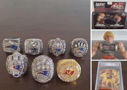 MaxSold Auction: This online auction features Super Bowl replica rings, sports trading cards, vintage pop culture figures, wrestling collectibles and much more!