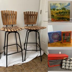 MaxSold Auction: This online charity auction features wall art, Lenox, DVDs, home decor, board games, Pulaski curio cabinet, Ikea cabinet, lamps, kitchenware, glassware, costume jewelry, vanity lighting and much more!