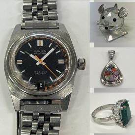 MaxSold Auction: This online auction features men’s & women’s watches, coins, Swarovski crystal figurines, gemstone jewelry, kilt pins, loose gemstones, vintage cameras, sterling silver jewelry, Indigenous artwork Legos, decorative fantasy tools, Chinese rice baskets and much more!