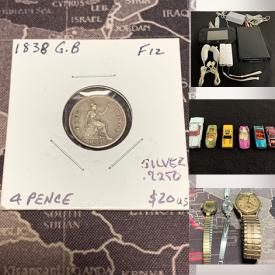 MaxSold Auction: This online auction features collectible coins, international banknotes, sterling silver, sports trading cards, home decor, DVDs, Wii and Wii U consoles, vintage diecast cars, Funko Pop, board games, Lego and much more!