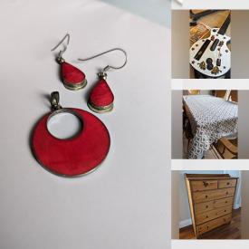 MaxSold Auction: This online auction features sterling silver jewelry, IKEA dresser, antique chair, DVDs, Blu-rays, glassware, kitchenware, home decor, pottery, shelving, sports equipment, scrapbooking and sewing supplies and much more!