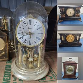 MaxSold Auction: This online auction features Art Deco mantel clock, anniversary clocks, Sessions shelf clocks, Seth Thomas mantel clocks, Ogee clock, Seth Thomas school clock, Westclox Baby Bens, cuckoo clock projects and much more!