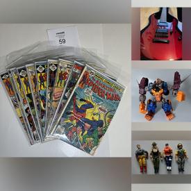 MaxSold Auction: This online auction features NIP action figures, Star Wars collectibles, trading cards, comics, Transformers, electric guitar, bookcase, Blu Rays, DVDs, video games, table saw and much more!