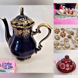 MaxSold Auction: This online auction features Lindner Echt cobalt Bavaria, vintage cranberry glass, antique artwork, NIB lighting, signed collectible figures, silver plate, vintage jewelry-making lots, pottery, stereo speakers, LP records and much more!