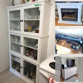 MaxSold Auction: This online auction features furniture such as Ikea dressers, bed chest, desk, shelving units, lounger, weight bench, sideboard, armoires, wood fireplace, bench, MDF cabinets and others, clocks, barrels, vases, decor, Delft, baskets, candlesticks, planters, lamps, garden decor, magnifier, Acer monitor and much more!