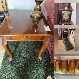 MaxSold Auction: This online auction features furniture, air compressor, vintage Electronics, BF Bryant Loveseat, Art and Wall Décor, Kitchen Décor/ Appliances, Collectable glassware and much more.