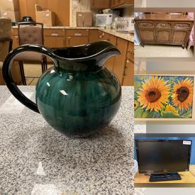 MaxSold Auction: This online charity auction features Blue Mountain pottery, crystal ware, silver plate, fine china, kitchenware, small kitchen appliances, furniture such as sofas, credenzas, dressers, side tables, lift chairs, light fixtures, 45 records, linens, framed wall art, computer accessories, luggage and much more!