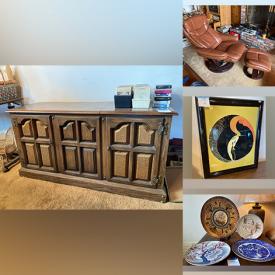 MaxSold Auction: This online auction features framed artwork, traditional Japanese clothing, Kenmore refrigerator, plants, furniture such as vintage Zenith stereo cabinet, MCM bedroom set, modern recliner, end tables, and vintage oak dining tables, Asian decor, ceramics, kitchenware, small appliances, light fixtures, office supplies, storage and much more!