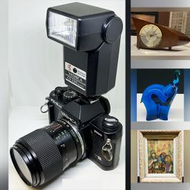 MaxSold Auction: This online auction features Chinese vase & bowls, brass urn, vintage compasses, beaded wired trees, art glass, watch, Chinese carved stamps, jade necklaces, Chinese dragon pipe, MCM pyrex, sewing machine and much more!