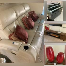 MaxSold Auction: This online auction features area rug, power reclining sofa, contemporary tables & floor lamps, TVs, bar stools, fireplace consoles, ladder and much more!