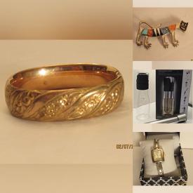 MaxSold Auction: This online auction features jewelry such as vintage brooches, sterling silver, gold-filled rings, and cufflinks, barware, watches, DVDs, video games and much more!