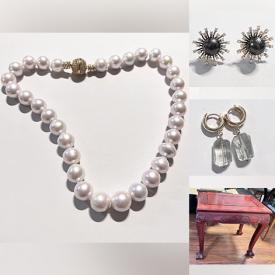 MaxSold Auction: This online auction features items such as Necklaces, Earrings, Beads, Apparel, Books, Tables and much more!