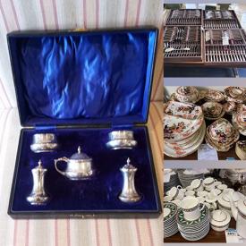 MaxSold Auction: This online auction features vintage silverplate, brass and copperware, Christofle France cutlery, vintage Royal Derby china, Villeroy and Boch china, Yitzchak Tarkey artwork, wood desk and much more!