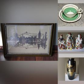 MaxSold Auction: This online auction features Paragon, Aynsley, Wedgwood, framed wall art, stone carvings, lamps, and much more!