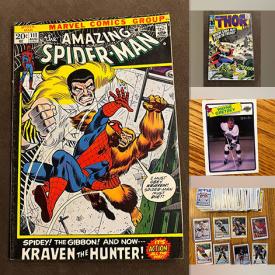 MaxSold Auction: This online auction features comics, sports trading cards, Star Wars collectibles, carded Matchbox vehicles, hockey collectibles, vintage calendars, vintage action figures, vinyl records, coins and much more!