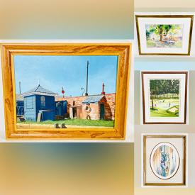 MaxSold Auction: This online auction features art by R.A. Cyr ‘Les Golfeurs’, Marshall Ward, Sylvia Reizes, Robert Noreika, R. Armstrong and others, vintage embroidered art, signed batik art, Trisha Romance framed print, Diego Rivera print, Margaret Keane print and much more!