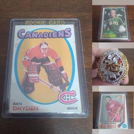 MaxSold Auction: This online auction features trading cards such as Upper Deck, Parkhurst, OPC, and Topps, jersey cards and much more!