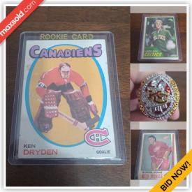 MaxSold Auction: This online auction features trading cards such as Upper Deck, Parkhurst, OPC, and Topps, jersey cards and much more!