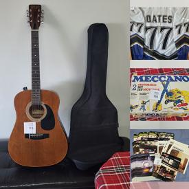 MaxSold Auction: This online auction features vintage car brochures, DVDs, Nintendo 64 console, electric guitars, acoustic guitars, shower heads, collector coins, Rogers Bros silverplate, music cassettes, vintage magazines, vintage iron-ons, record box sets, framed wall art, children’s toys and more!