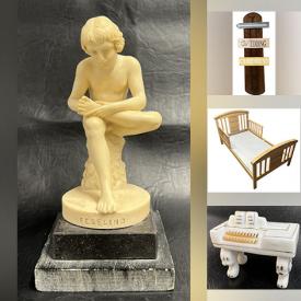 MaxSold Auction: This online auction features Royal Doulton, antique stemware, silver plate, wall art, lighting, glassware, hardware, cookware, collector’s tins, Bailey\'s miniatures, children’s toys, area rugs, and much more!