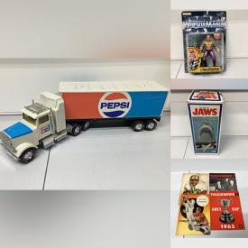 MaxSold Auction: This online auction features WWF collectibles, video games, hockey collectibles, vintage magazines, comics and much more!