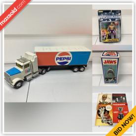 MaxSold Auction: This online auction features WWF collectibles, video games, hockey collectibles, vintage magazines, comics and much more!