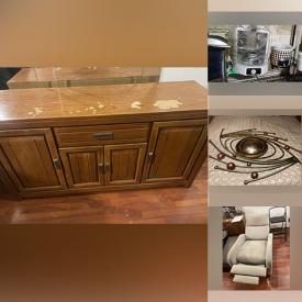 MaxSold Auction: This online auction includes a buffet style cabinet, recliner chair, Snow Joe electric snow shovel, seasonal decor, wall art, Para Spa, shredder, small kitchen appliances, portable ironing station, steam inhaler, shower seat and more!