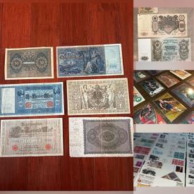 MaxSold Auction: This online auction features world banknotes, sports trading cards, First Day covers, stamps, postcards, vintage maps, international coins, women\'s clothes and much more!