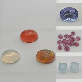 MaxSold Auction: This online auction features loose gemstones such as sapphires, opal, tanzanite, rubies, amethyst, tourmaline, aquamarine, citrine, spinel, kyanite, ametrine, garnet, emerald, zircon, onyx, prasiolite, topaz, peridot, moonstone, jade, carnelian, sillimanite, labradorite, cinnabar, agate and much more!