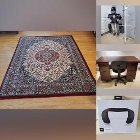 MaxSold Auction: This online auction features furniture such as an Ikea Leksvik pine coffee table, desk, chair, bookshelf, filing cabinet and others, wall art, Easter decor, computer accessories, tennis balls, board games, kitchenware, rugs, sports equipment drying rack, curtain rod and much more!