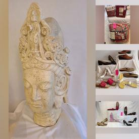 MaxSold Auction: This online auction features art glass, bedding, women’s shoes & boots, ladies\' purses, brass hurricanes and much more!