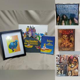 MaxSold Auction: This online auction features a Beatles coffee table book, Black Sabbath, Metallica and other DVDs, Iron Maiden bottles, records featuring the Beatles, Melissa Ethridge, Rik Emmet, Raphael Ravencroft, Billy Preston, Alan Parsons Project, U2, The Blind Boys of Alabama, The Who, Santana, Elton John, Deep Purple, Scorpions, Kiss, George Harrison, The Alarm and much more!