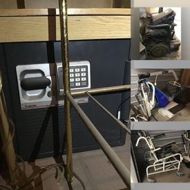 MaxSold Auction: This online auction features contents of storage locker including, electric wheel char, mobility lift, Sentry safe, lawn chairs, dresser, side tables and much more!